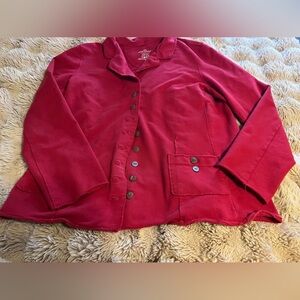 Red white lotus jacket M